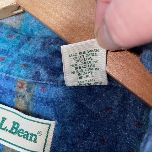 Vintage LL Bean Women's XL Aztec Southwest Print Button Down Shirt Flannel USA - Picture 9 of 11